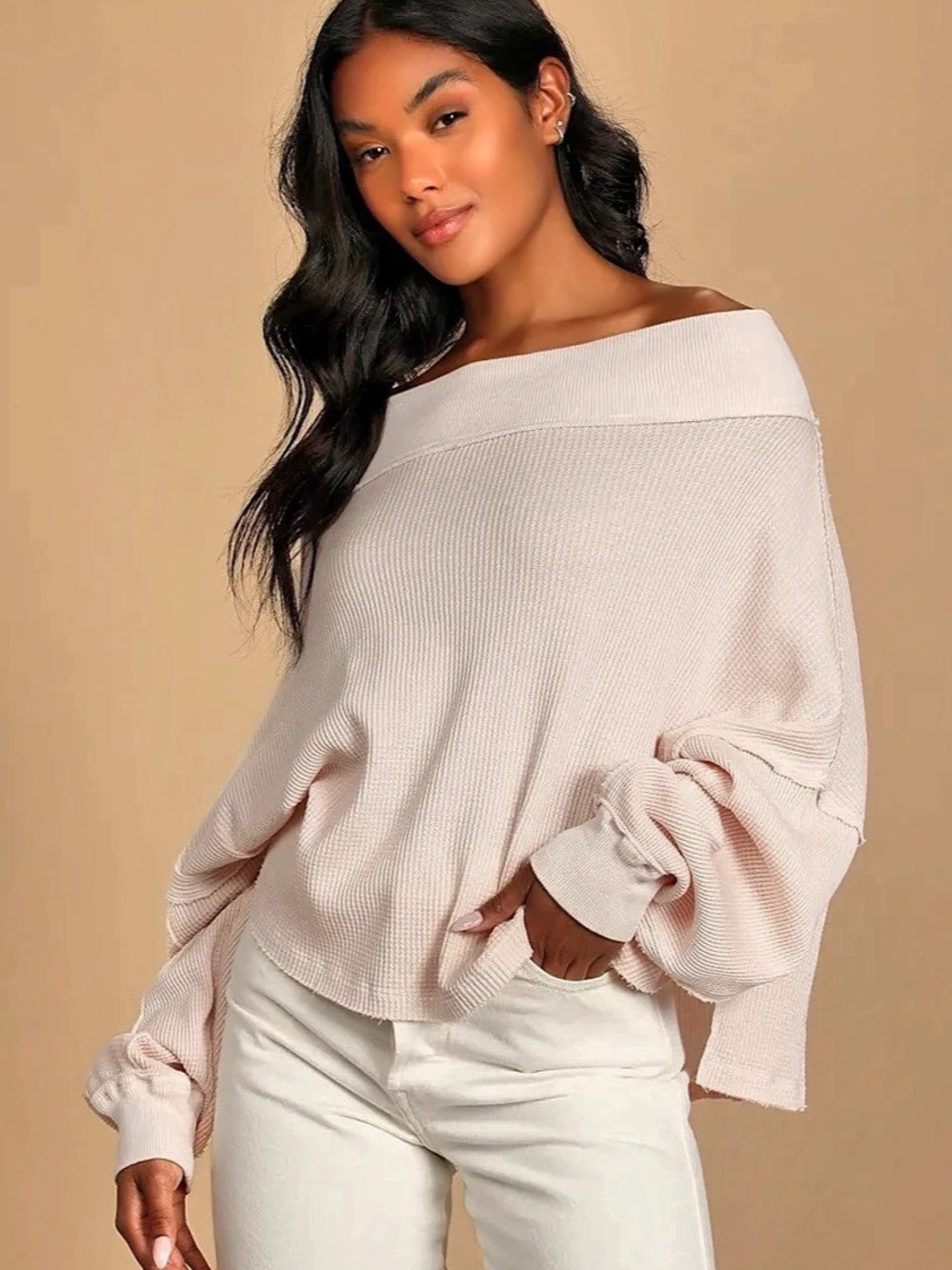 We The Free Close To You Thermal Top Pink Size Small